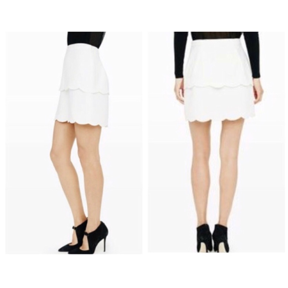 Club Monaco Scalloped Skirt